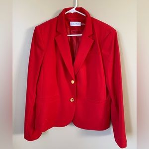 Calvin Klein red blazer